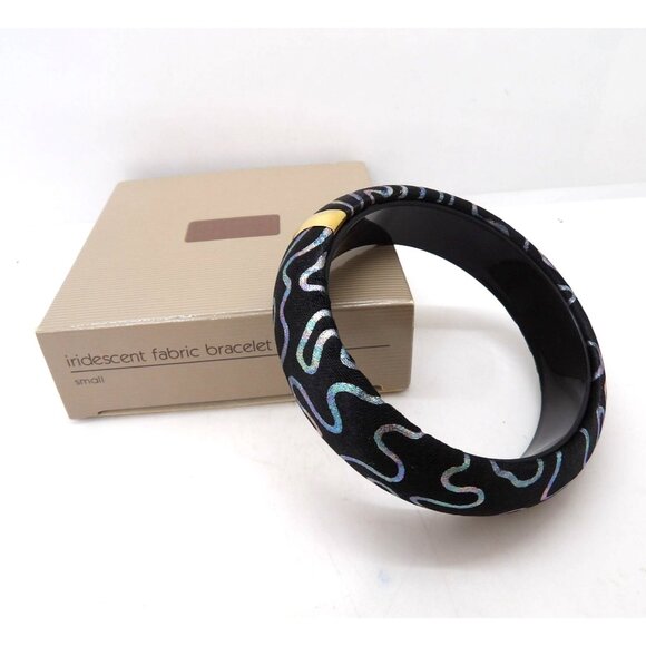 Avon Jewelry - Vintage Avon Iridescent Fabric Bracelet Small NOS